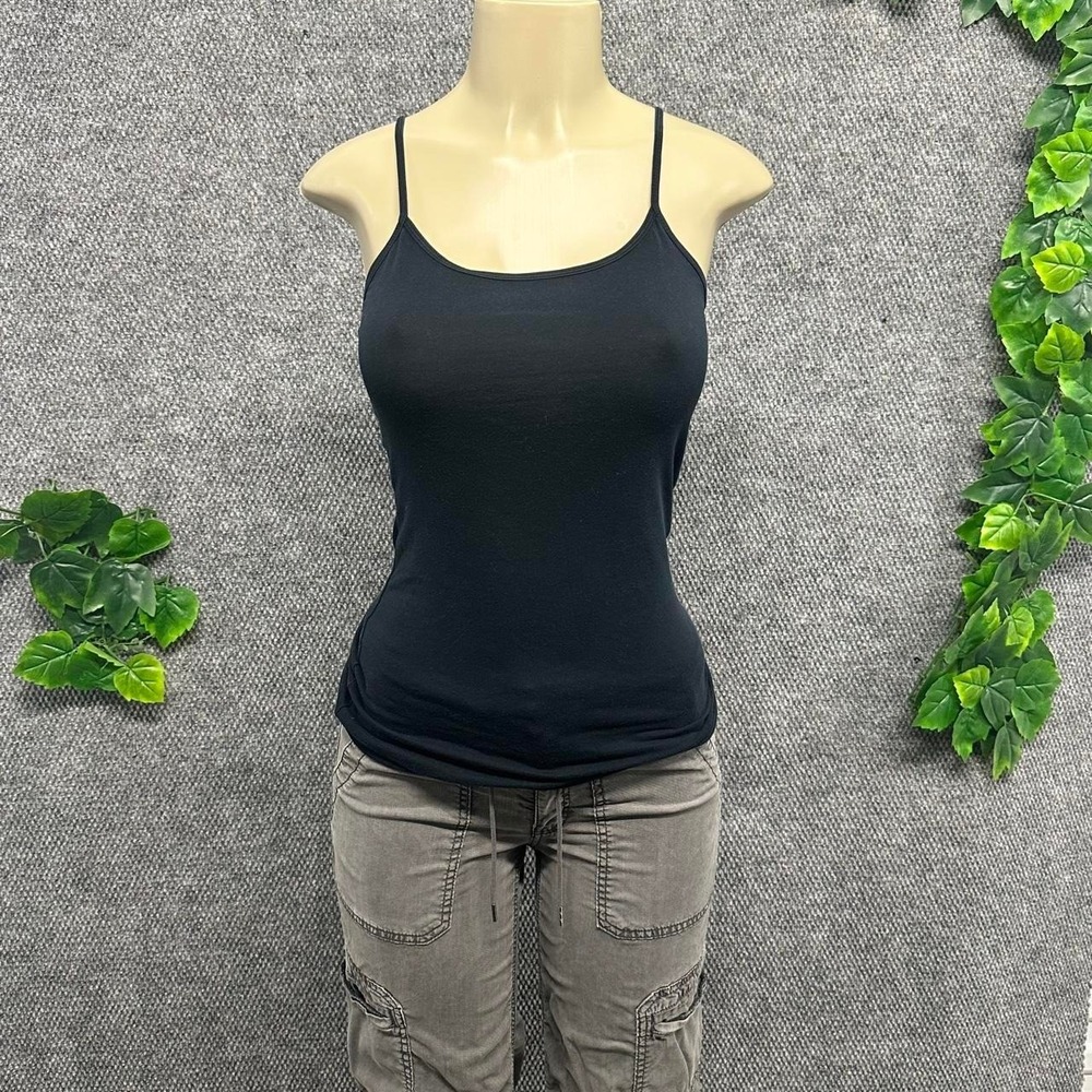 Black Spaghetti Strap Cami Top